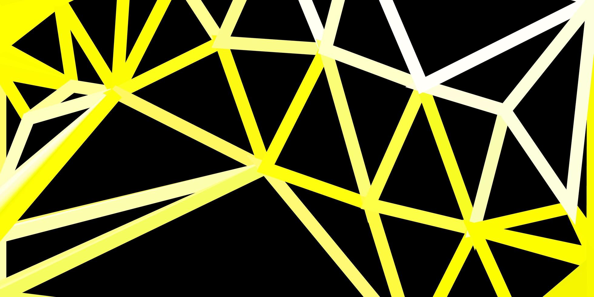 patrón poligonal vector amarillo claro