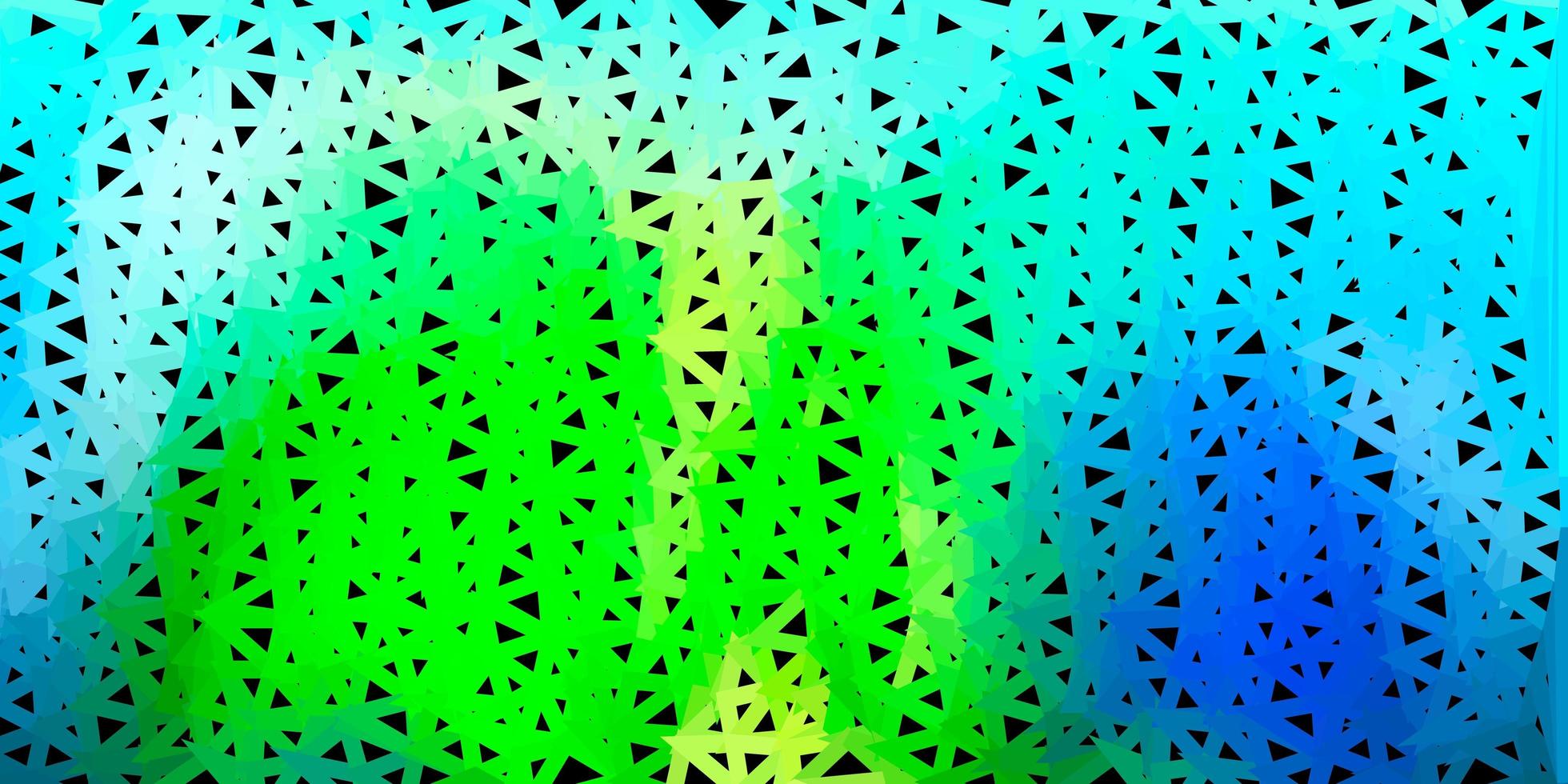 patrón de triángulo abstracto de vector verde azul claro