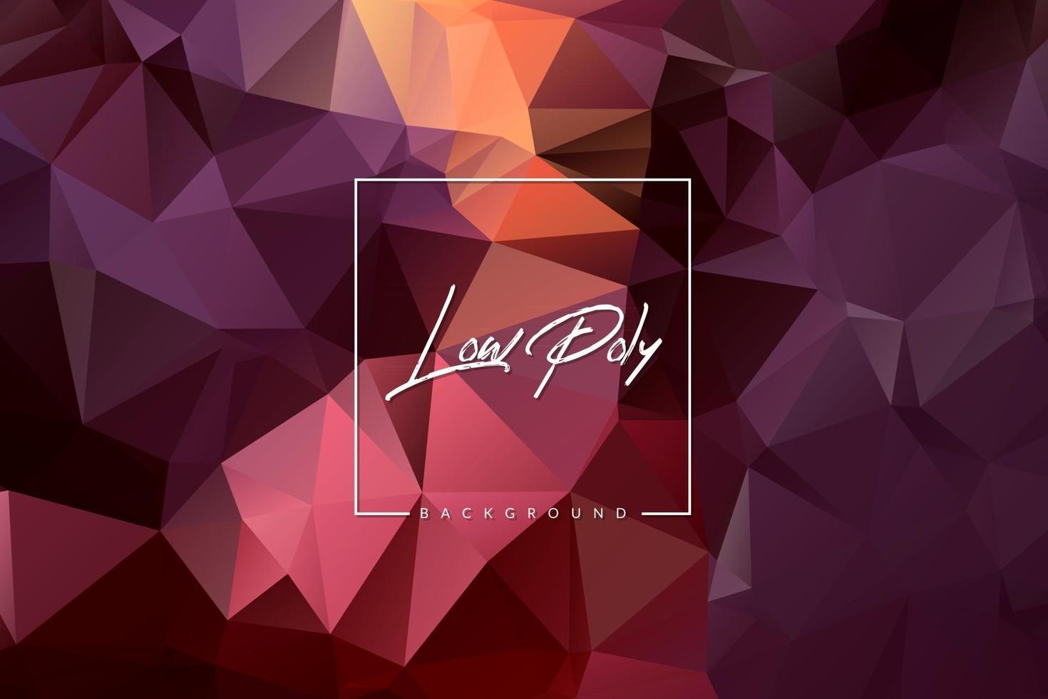 Geometric low poly background with triangular polygons. Abstract design. Vector illustration