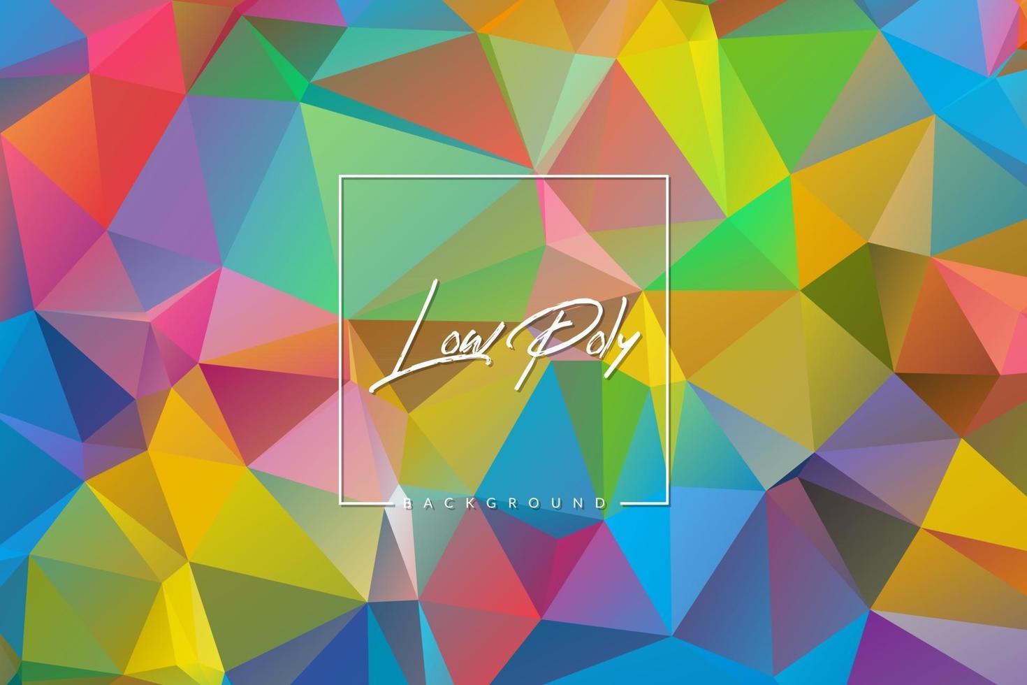 Geometric low poly background with triangular polygons. Abstract design. Vector illustration