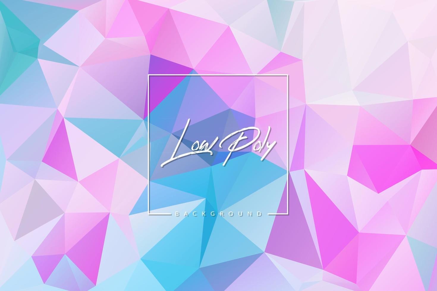 Geometric low poly background with triangular polygons. Abstract design. Vector illustration