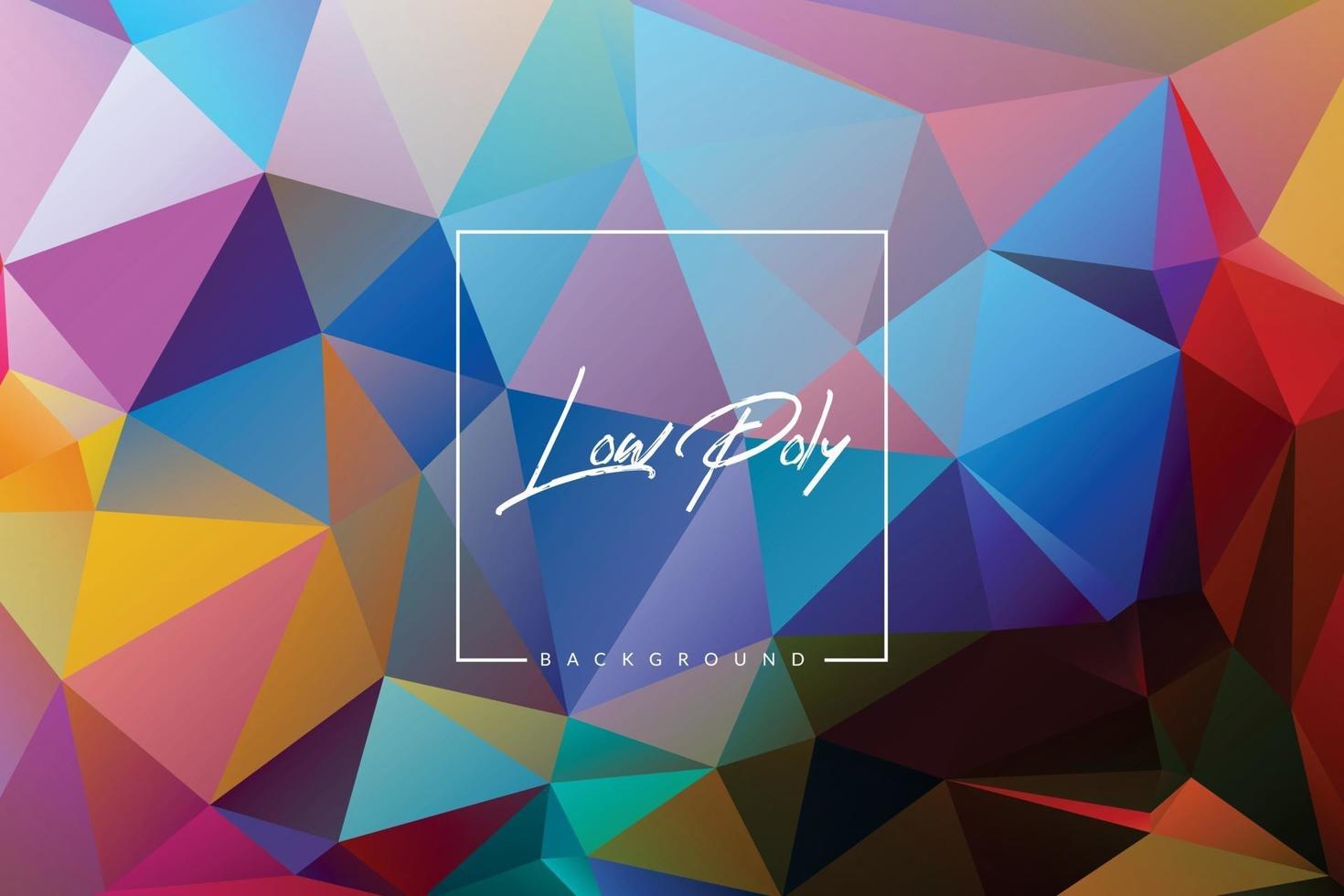 Geometric low poly background with triangular polygons. Abstract design. Vector illustration