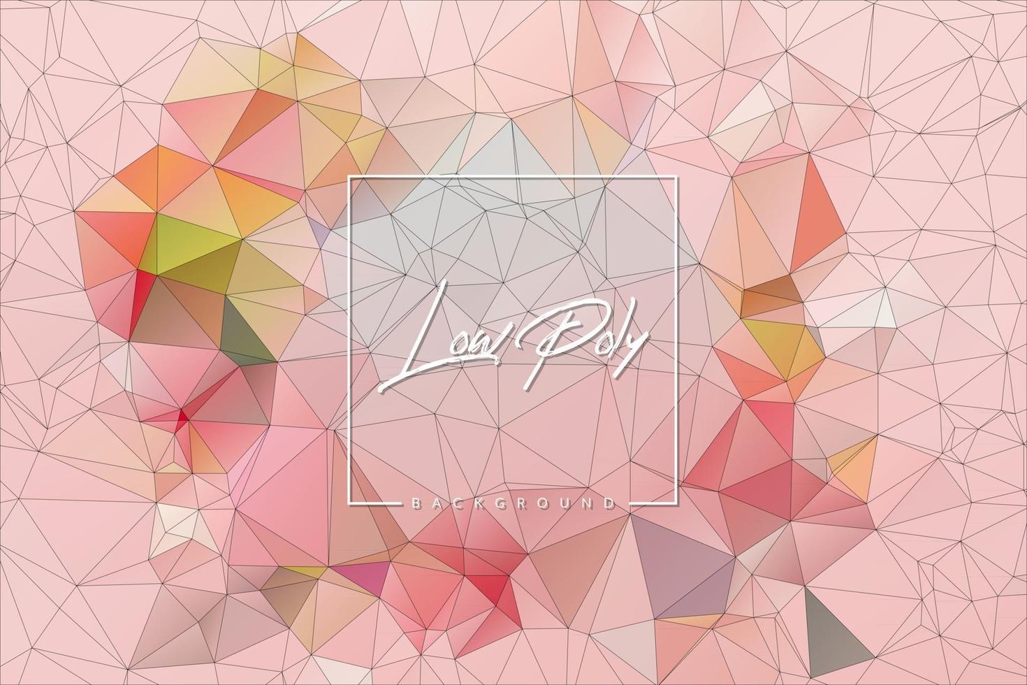 Geometric low poly background with triangular polygons. Abstract design. Vector illustration