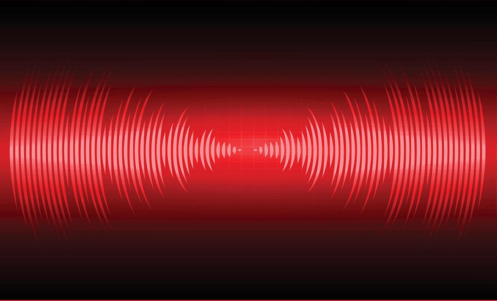 Sound waves oscillating dark light vector