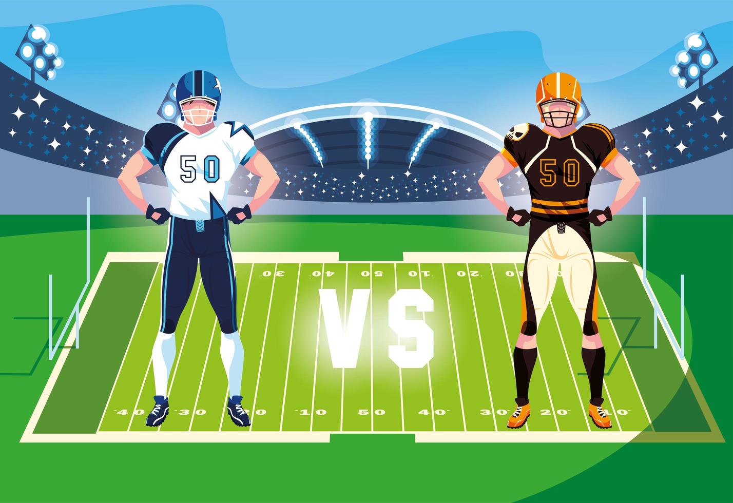 men players american football , sportsman with uniform vector