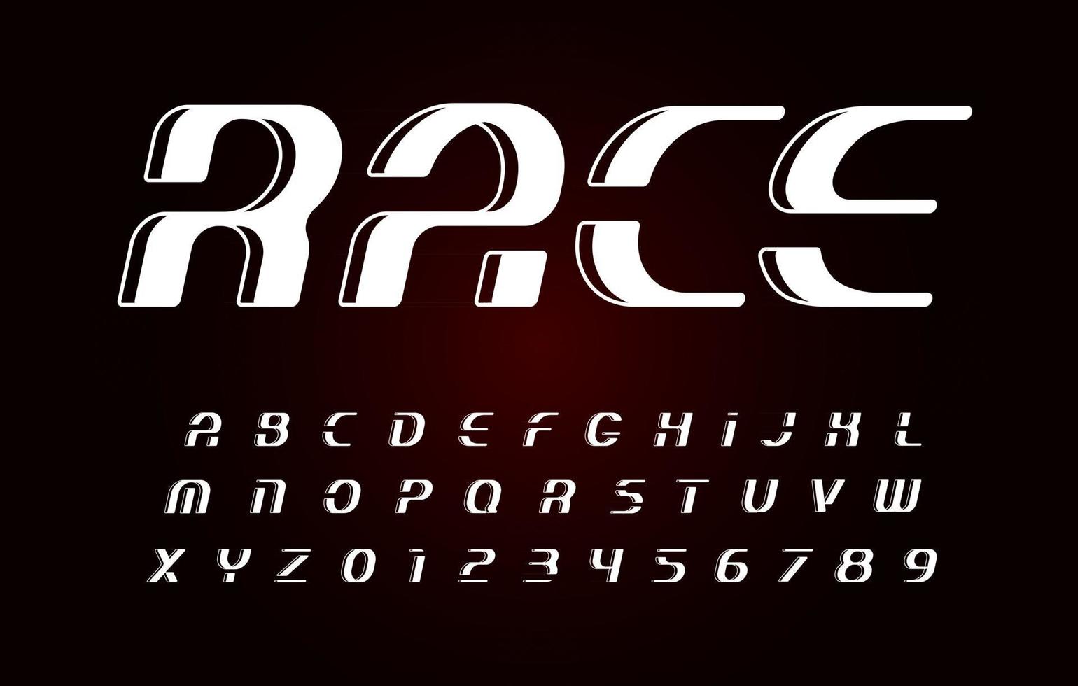 Italic bold font, vintage sport alphabet, race letters set, vector illustrations. Font monogram. Abstract geometric decorative letters. Simple logos.