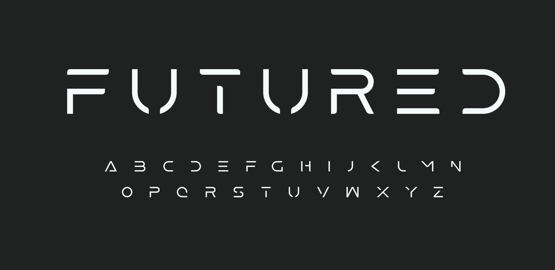 Space Futured Alphabet Futuristic Font Cutting Edge Sci fi Minimalist  Space Futured Alphabet Futuristic Font Cutting Edge Sci fi Minimalist