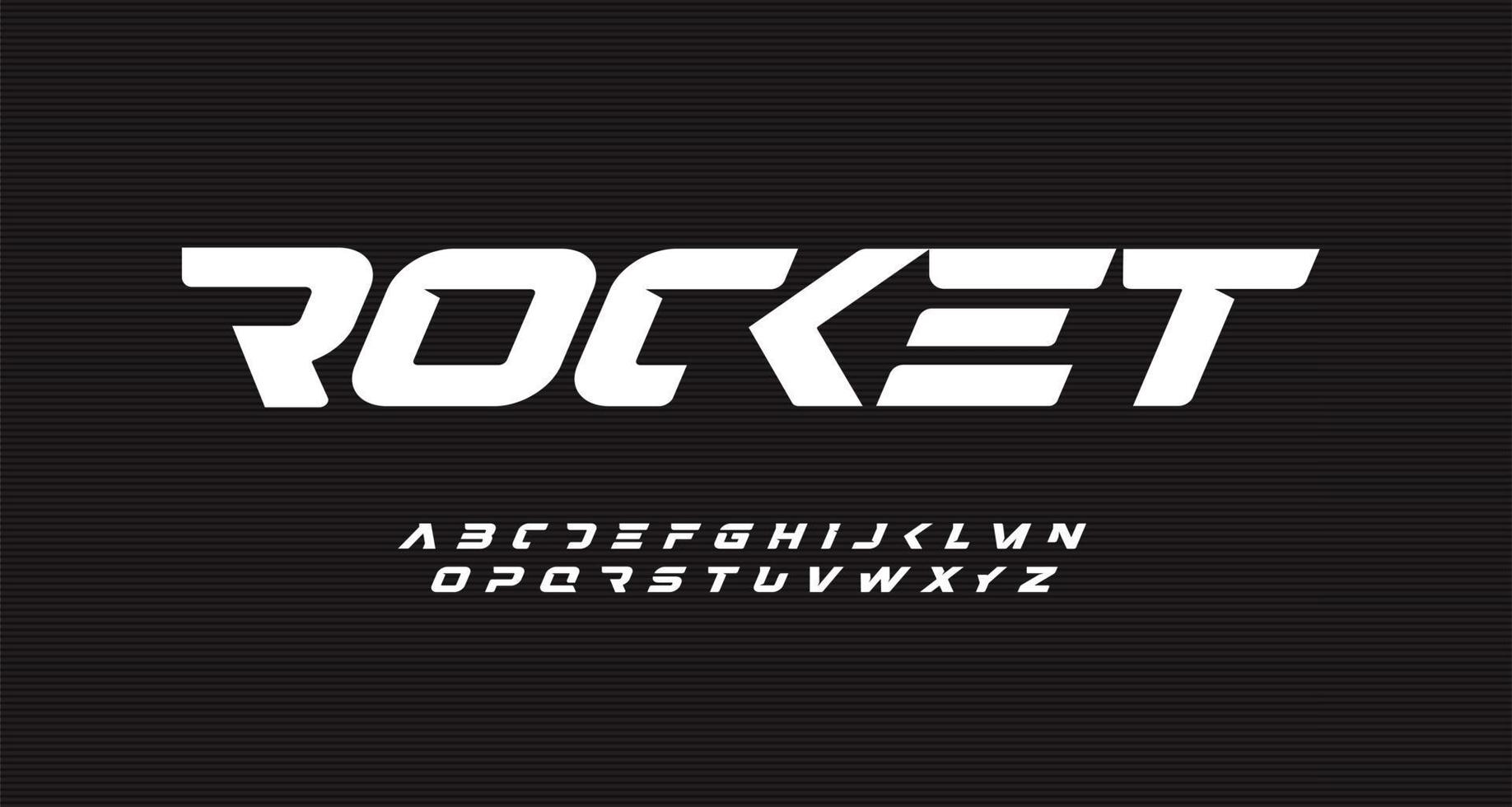 Italic bold speed alphabet. Rocket futuristic font, minimalist type for modern sport logo and space science logo. Fast action style letters set, vector typography design.