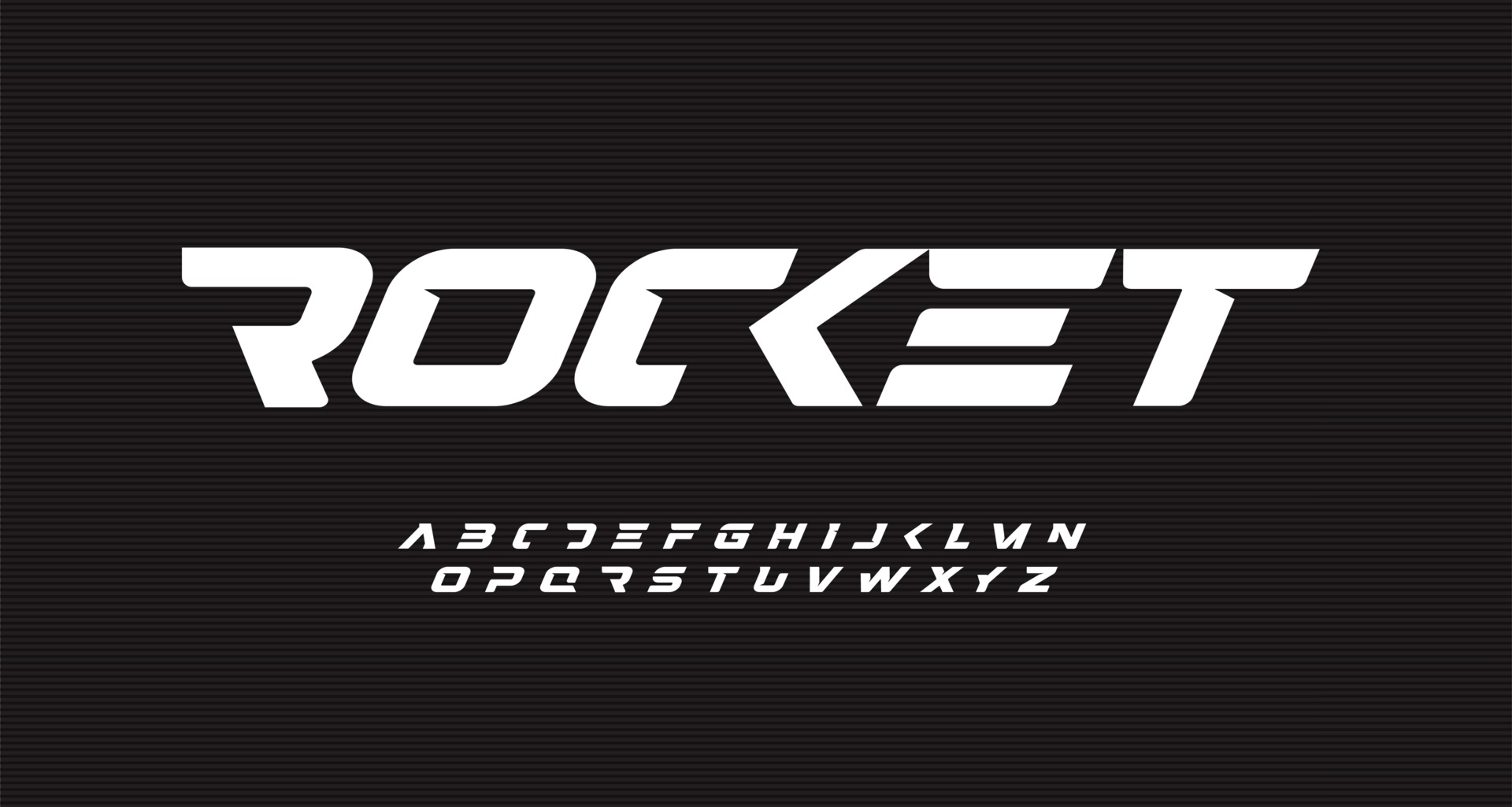 Italic bold speed alphabet. Rocket futuristic font, minimalist type for