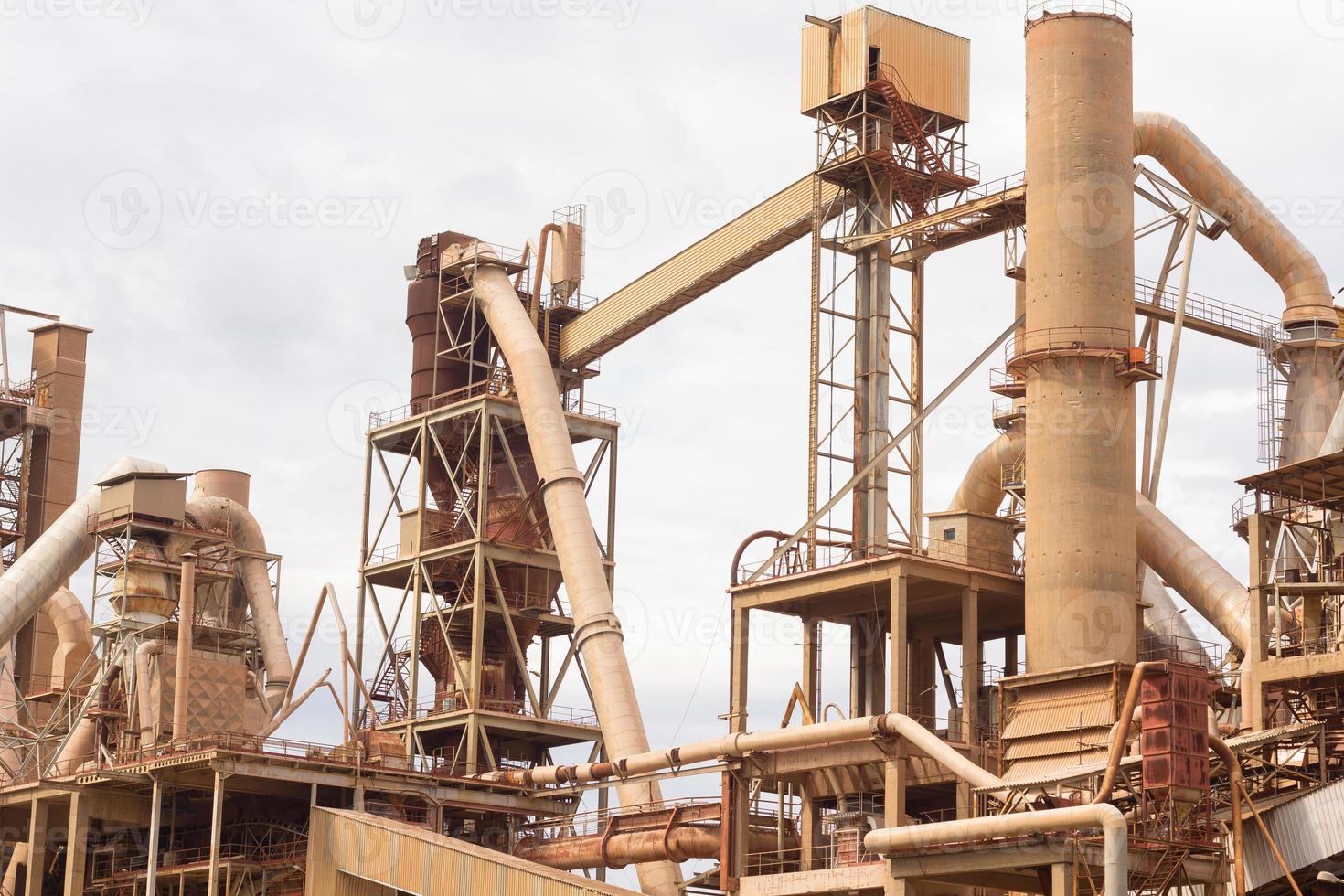 Former cement factory, closed and abandoned. photo