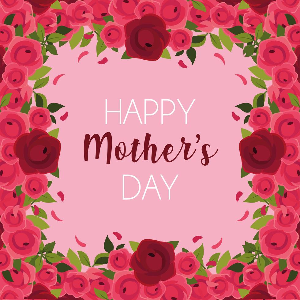 beautiful greeting card with label happy mothers day 2676989 ...