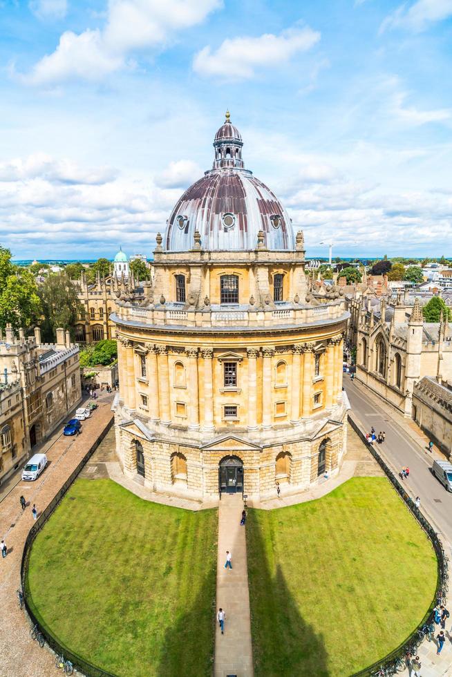 OXFORD, UNITED KINGDOM - AUG 29, 2019 - Elevated view of Radcliffe Camera and surrounding buildings, Oxford, Oxfordshire, England, UK photo