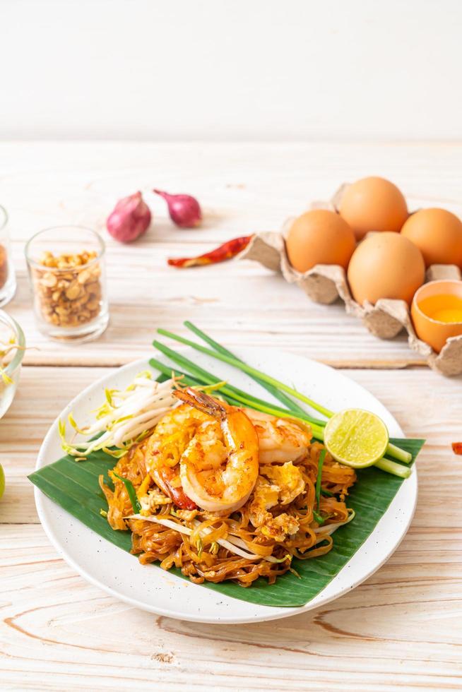 Pad Thai - stir-fried rice noodles photo