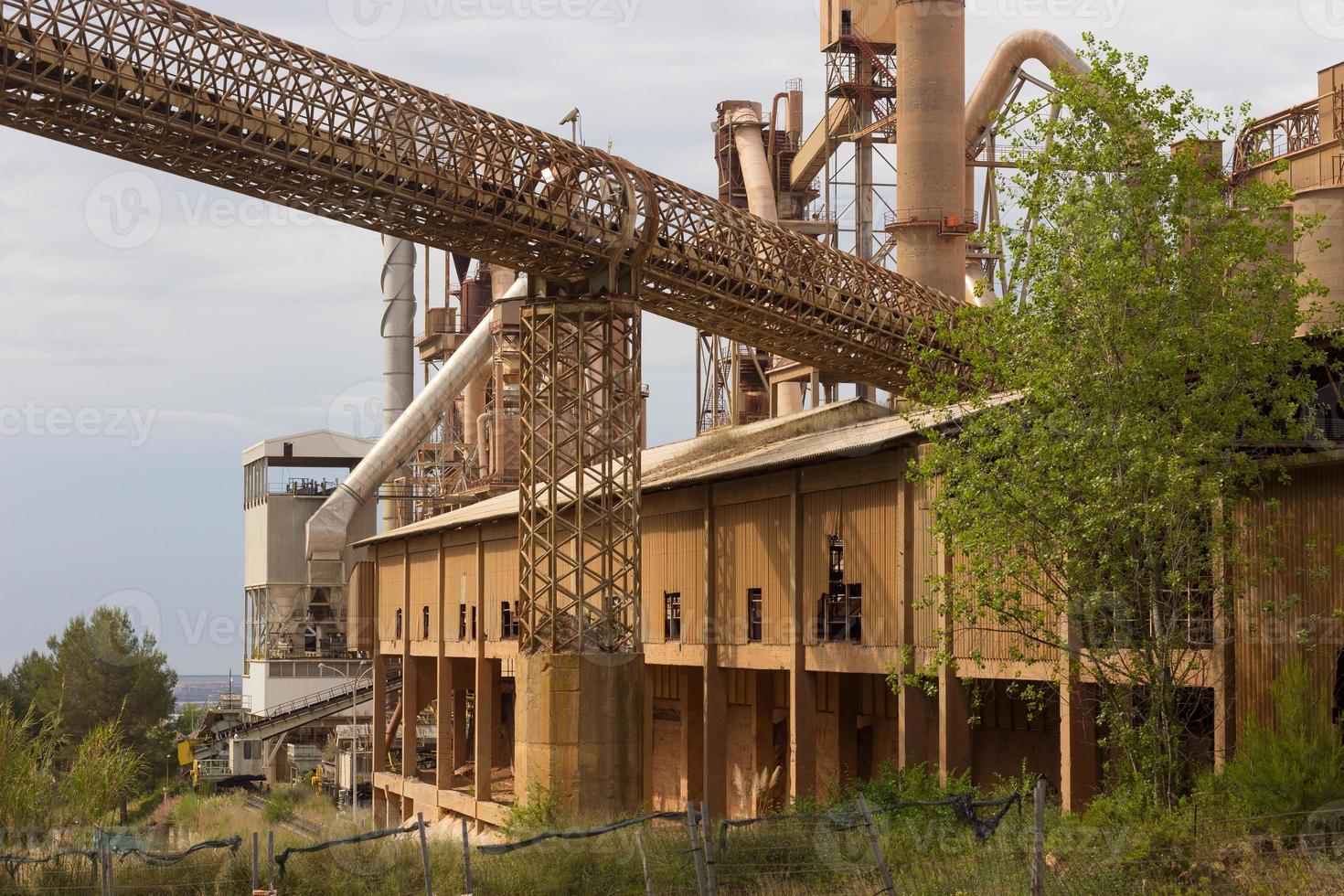 Former cement factory, closed and abandoned. photo