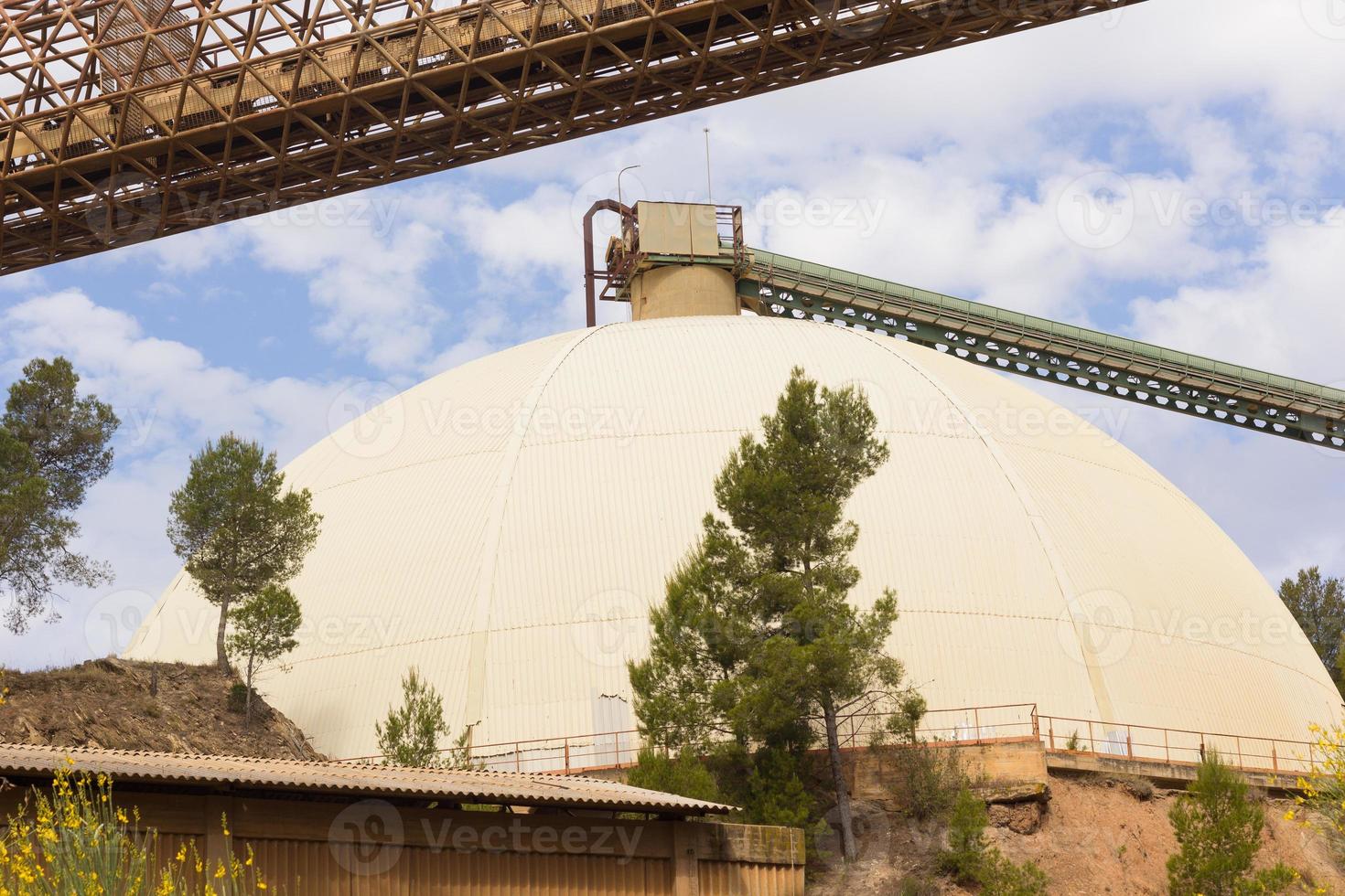 Former cement factory, closed and abandoned. photo