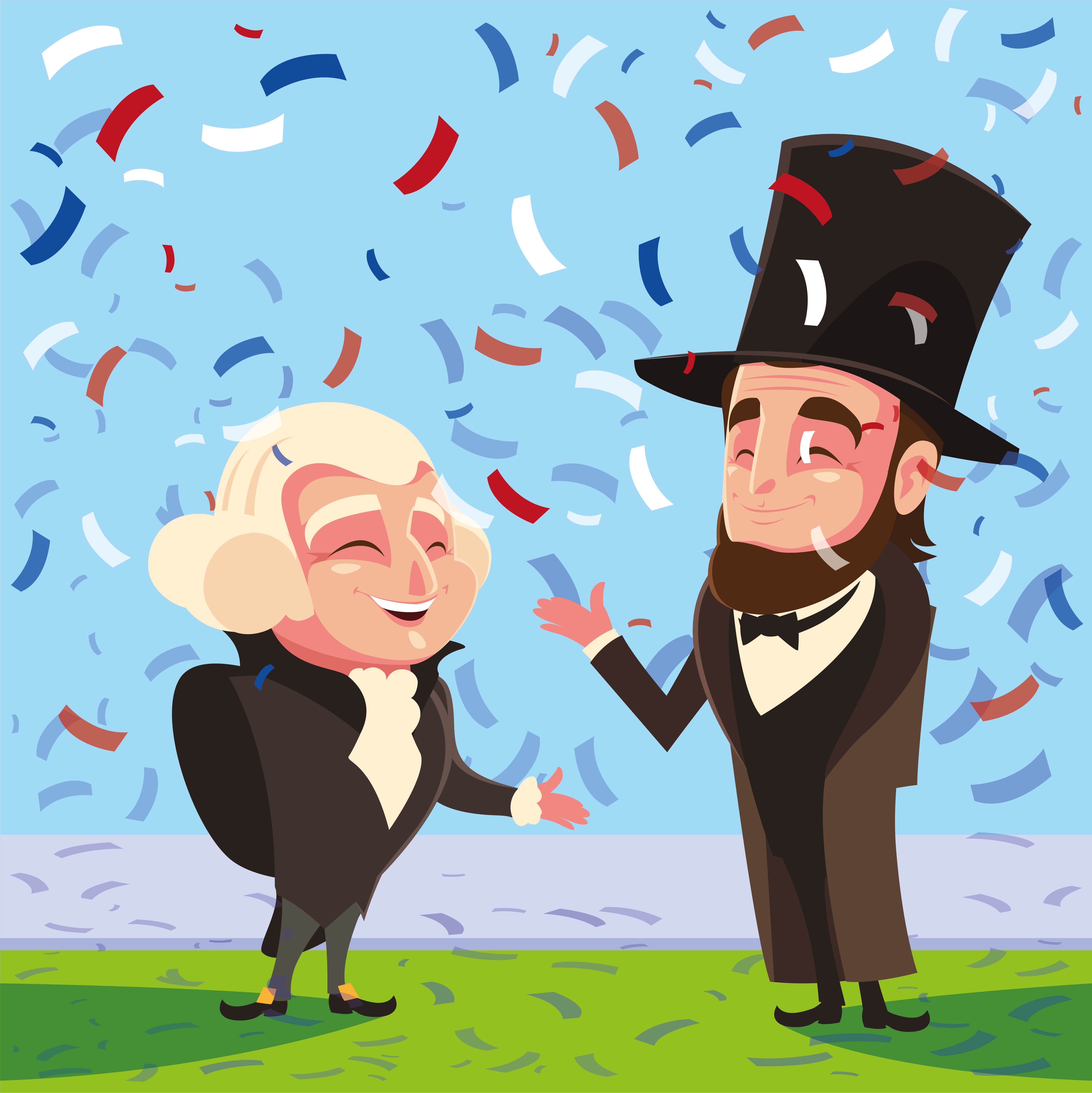 cartoon of presidents george washington and abraham lincoln, president day 2677988 Vector Art at Vecteezy cartoon of presidents george washington and abraham lincoln, president day 2677988 Vector Art at Vecteezy