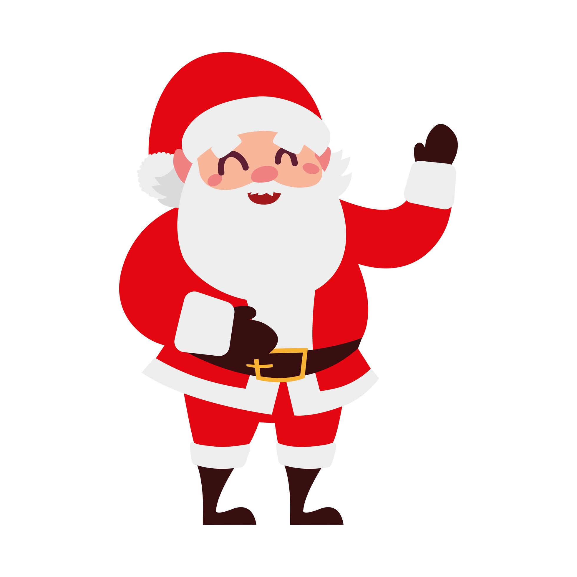 christmas santa claus funny cartoon character 2678776 Vector Art at ...