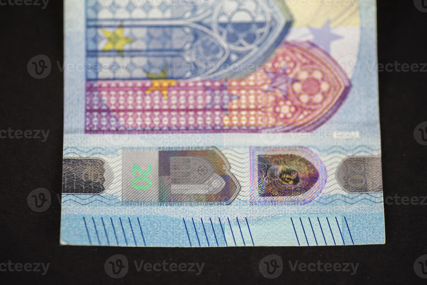 details of a 20 euro banknote photo