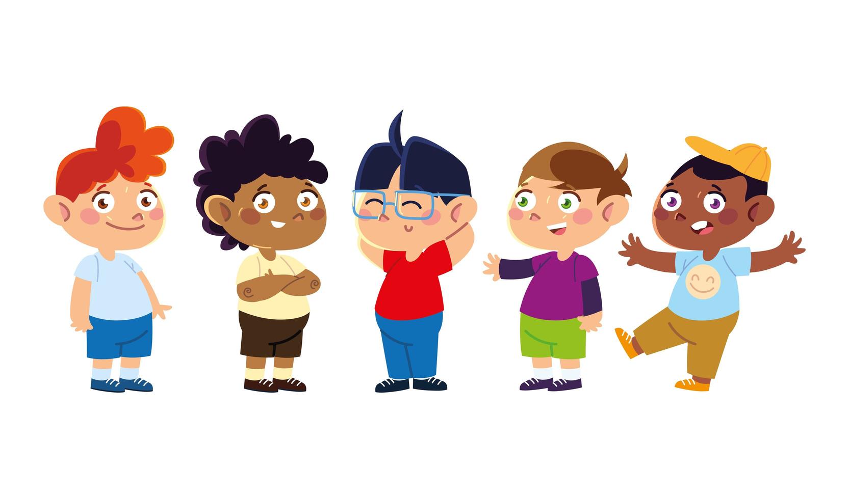 día del niño, personajes de niños pequeños lindos dibujos animados de pie 2679408 Vector en Vecteezy día del niño, personajes de niños pequeños lindos dibujos animados de pie 2679408 Vector en Vecteezy