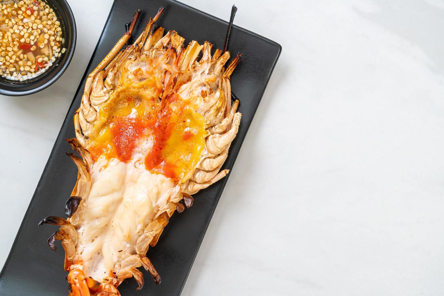 Grilled Fresh Giant River Prawn photo