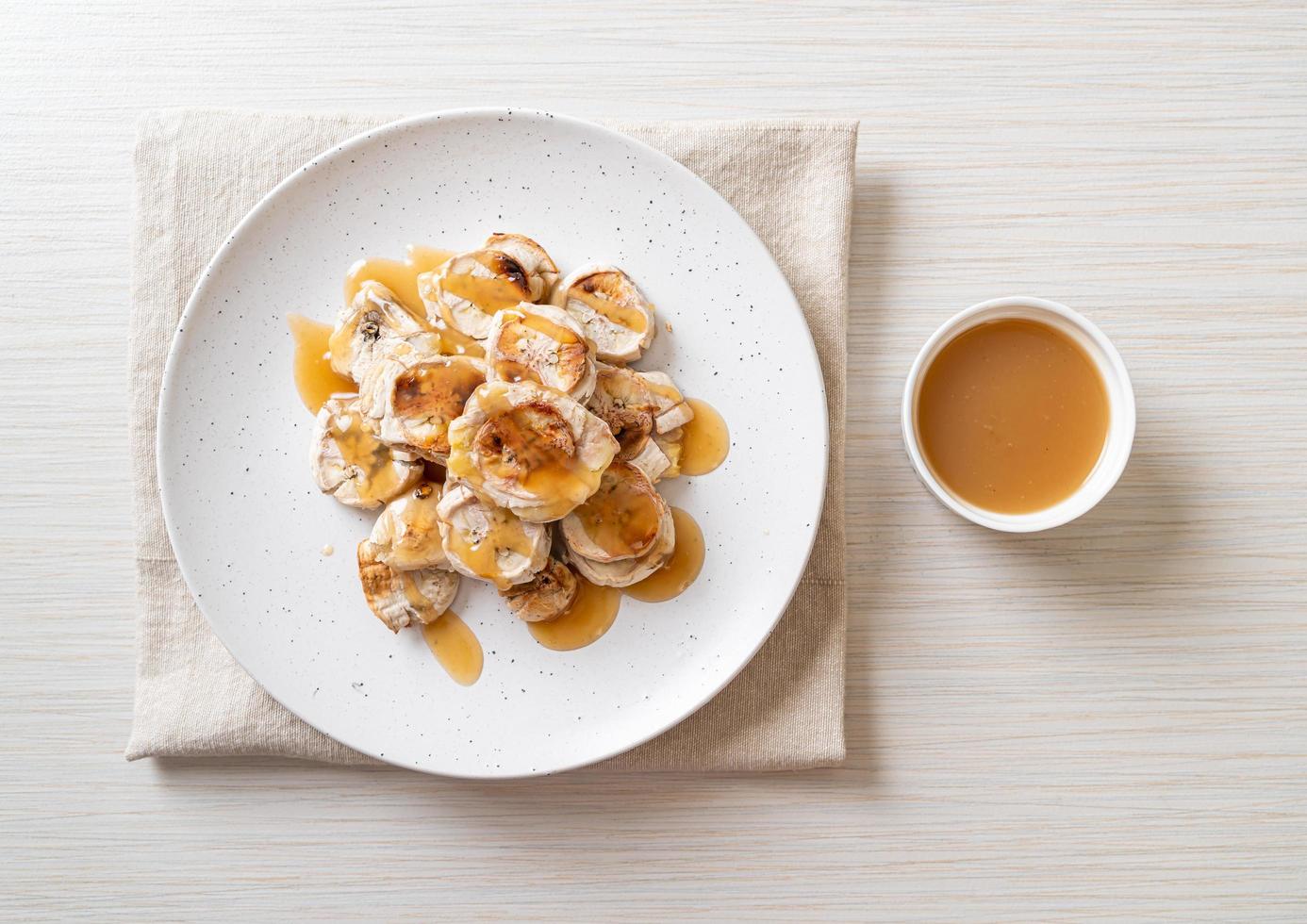 Grills Banana with Caramel Sauce photo
