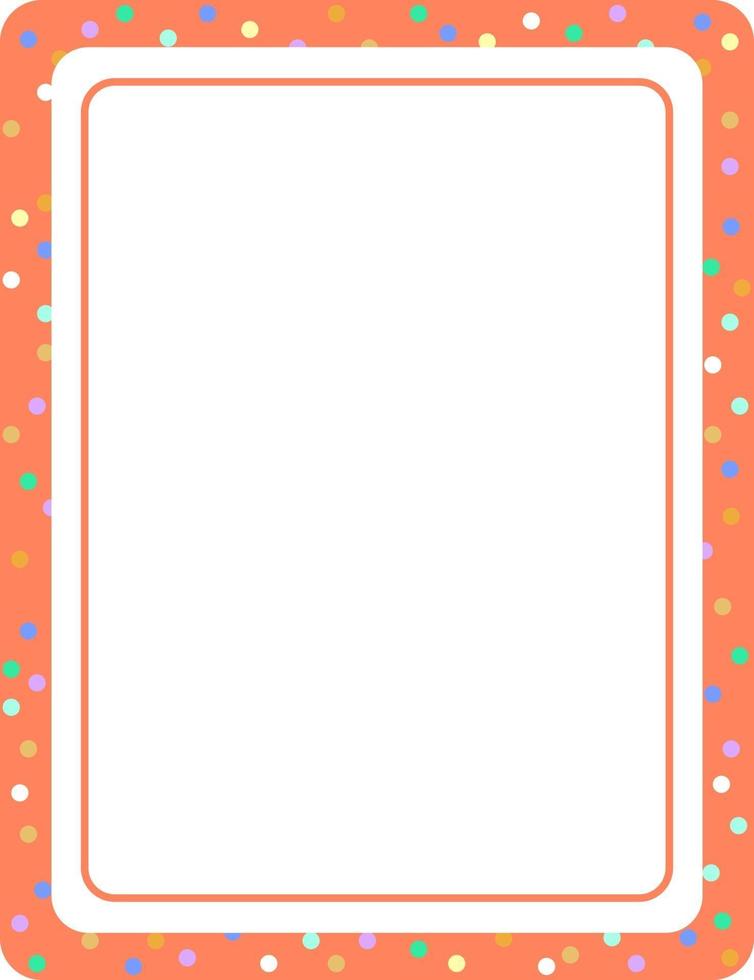 Empty colourful frame banner template vector