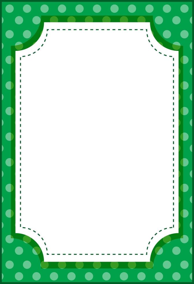 Empty vertical octagon frame cartoon style banner template vector