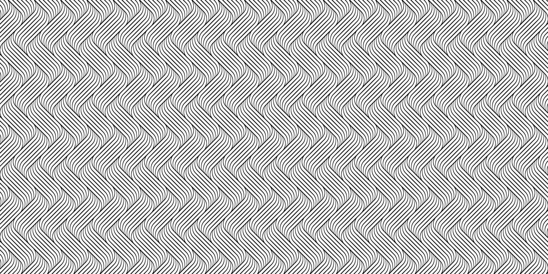 Abstract geometric linear wave pattern. vector