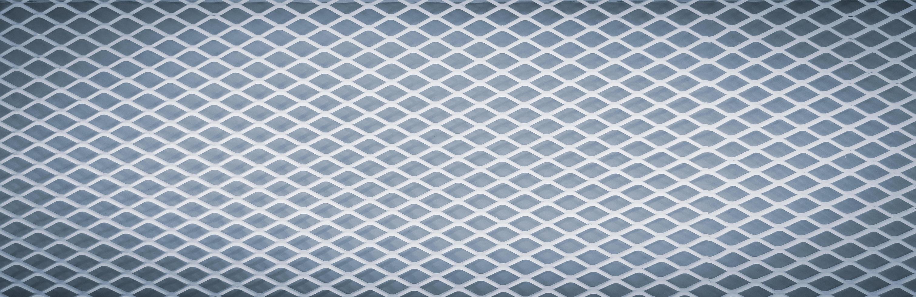 The White Steel grating pattern texture background. photo