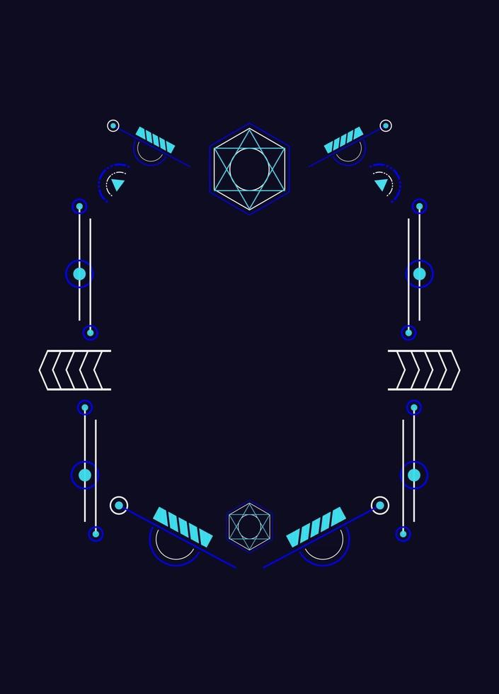 elementos de diseño de vector de ornamento de geometría sagrada para el fondo