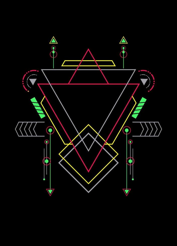 Sacred geometry ornament vector design elements for background