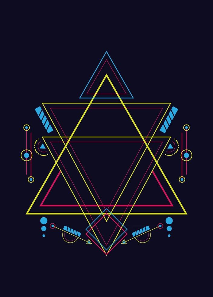 Sacred geometry ornament vector design elements for background