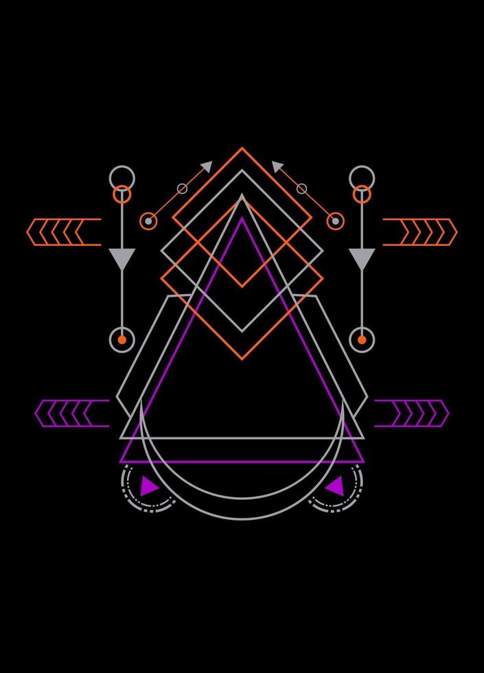 Sacred geometry ornament vector design elements for background