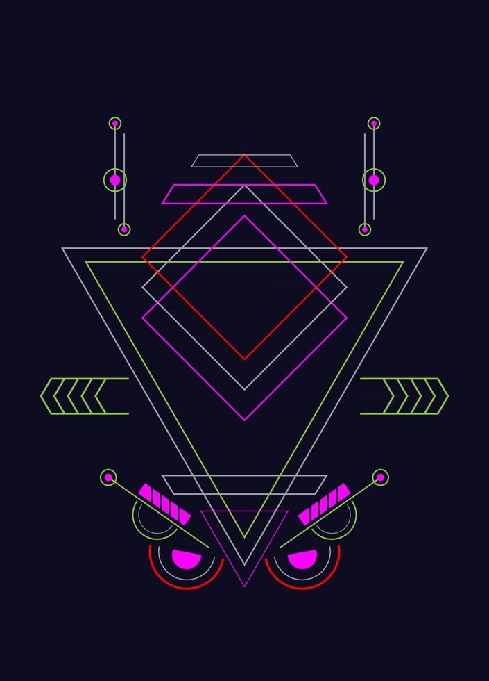 Sacred geometry ornament vector design elements for background