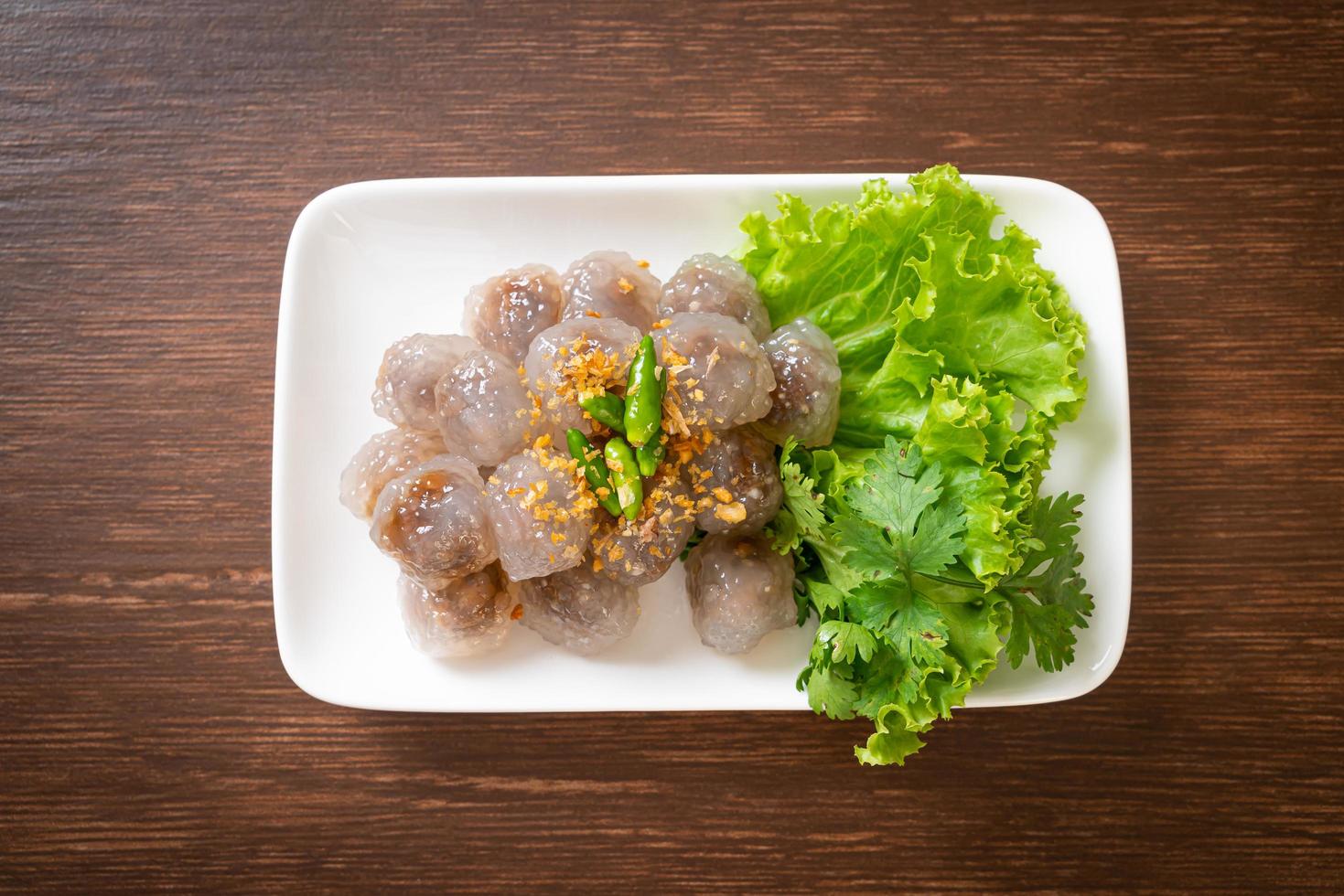 Steamed Tapioca Dumplings with Pork photo