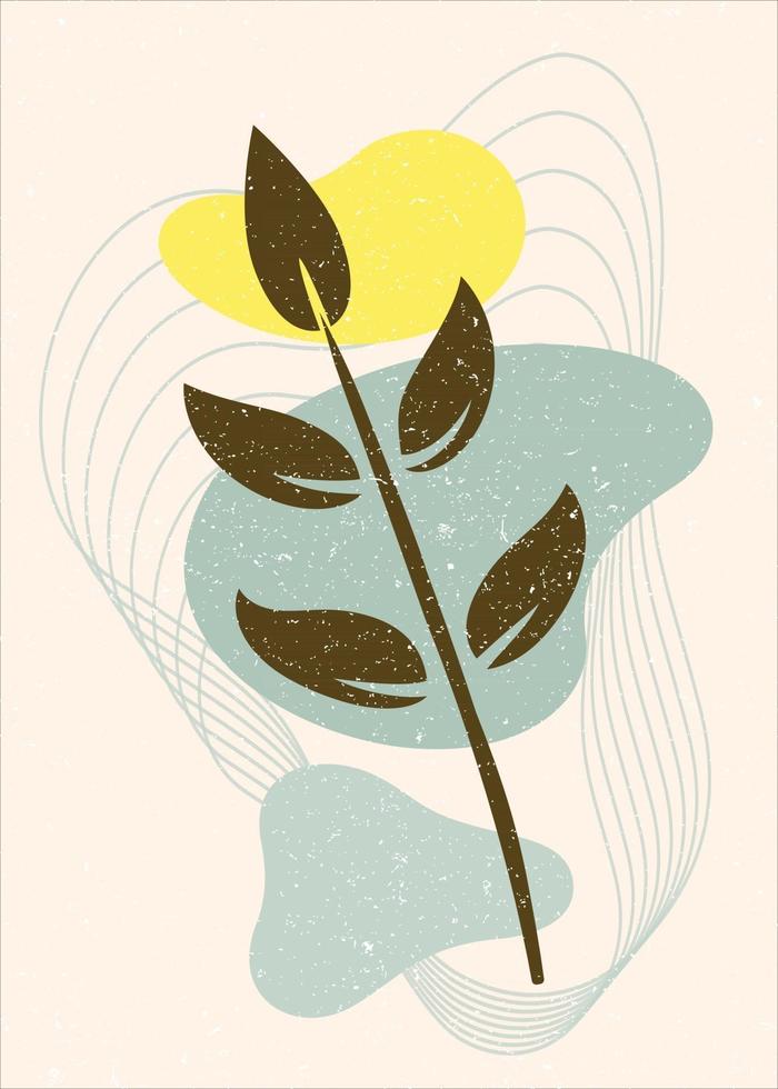 Abstract leaves illustration vector