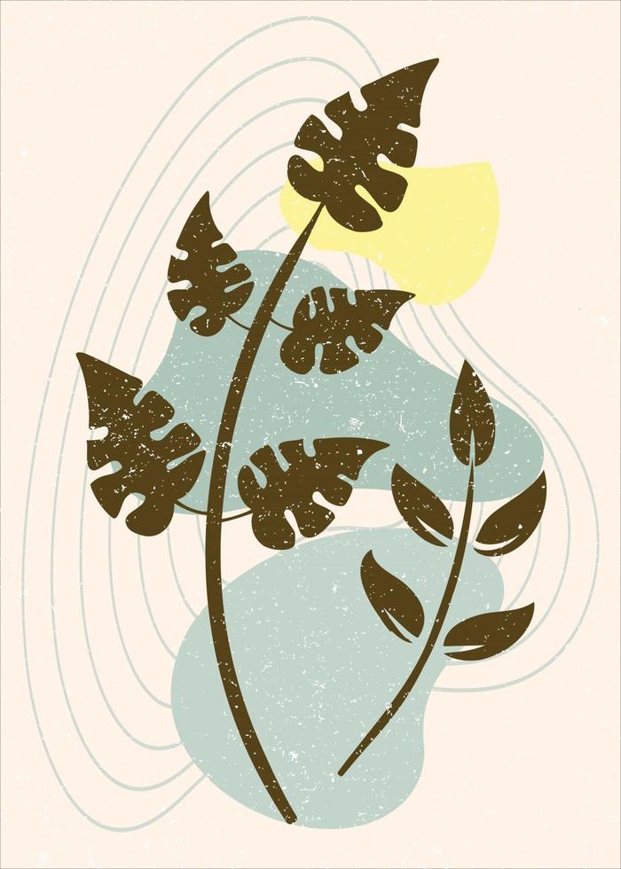 Abstract leaves illustration vector