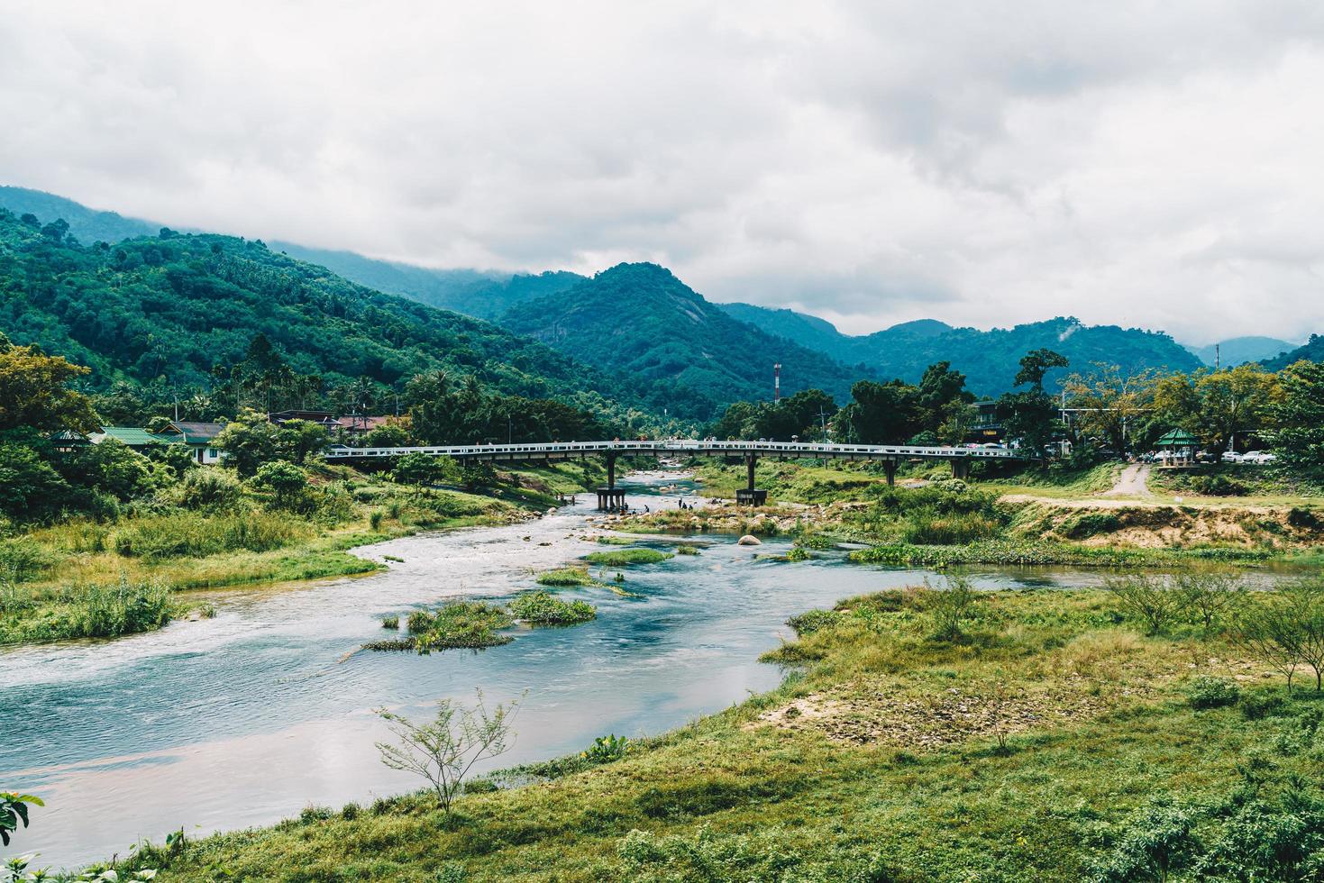 kiriwong village: uno de los mejores pueblos al aire libre de tailandia y vive en la antigua cultura tailandesa. ubicado en nakhon si thammarat, tailandia foto