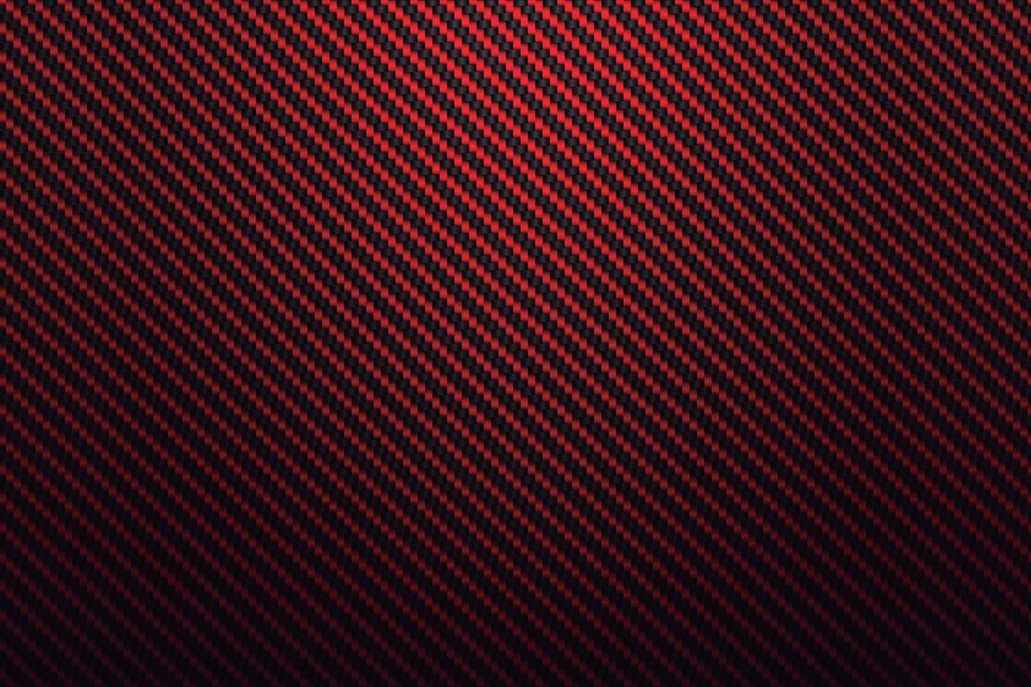 fondo rojo de fibra de carbono vector