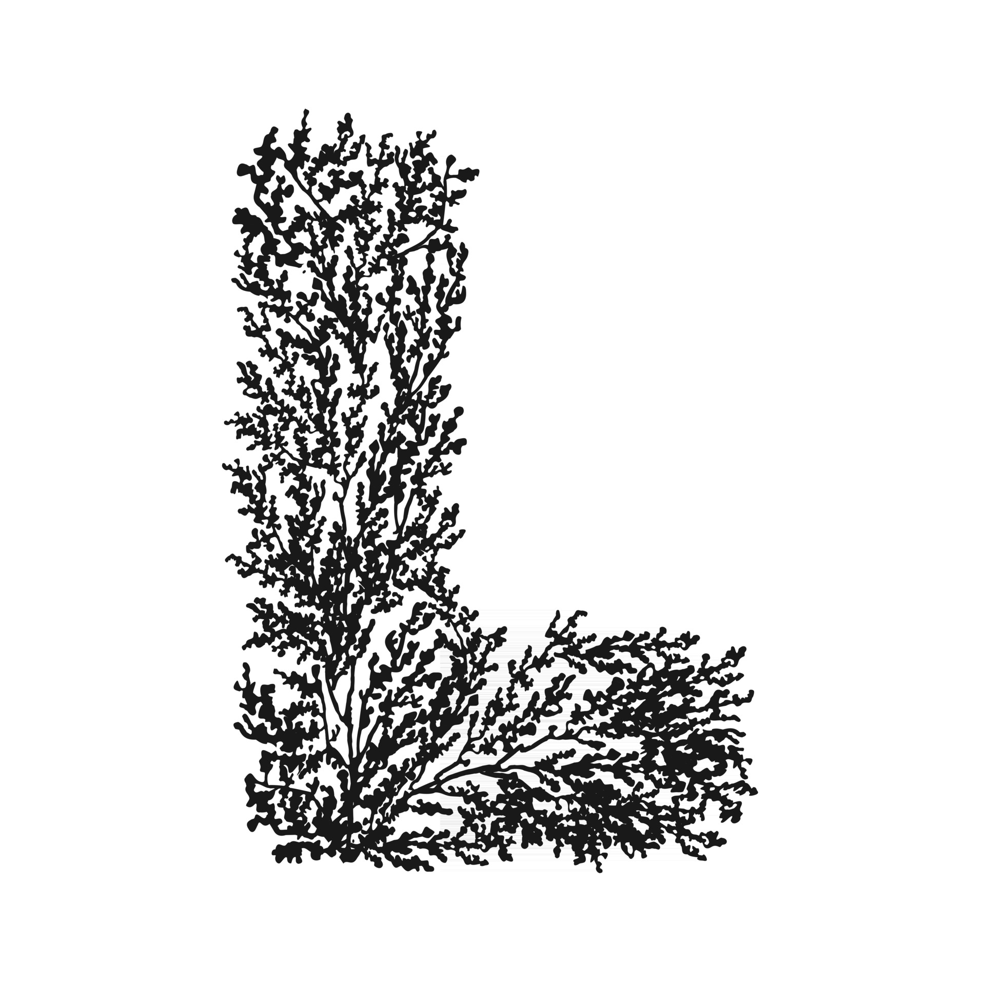 vector illustration of hand drawn letter l black and white floral typography design for postcard banner t shirt print invitation greeting card poster home decor 2682758 vector art at vecteezy