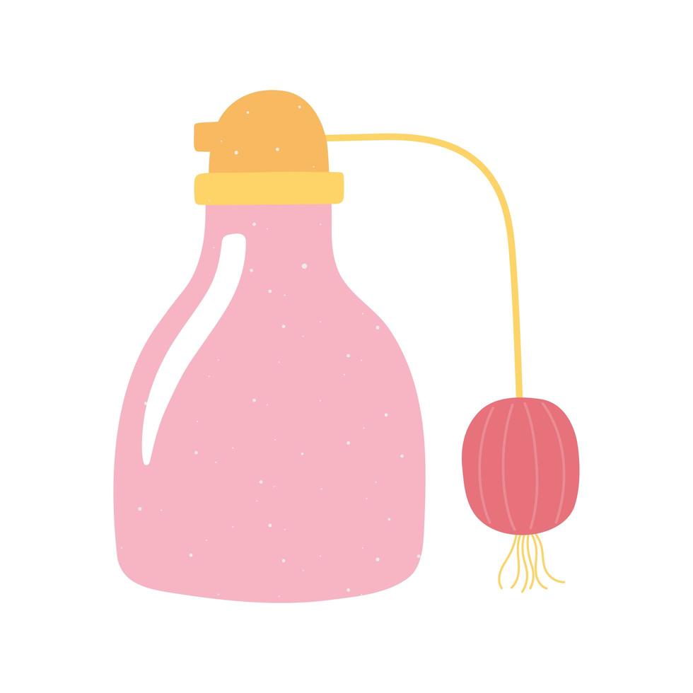 fragrance bottle female icon in cartoon style vector