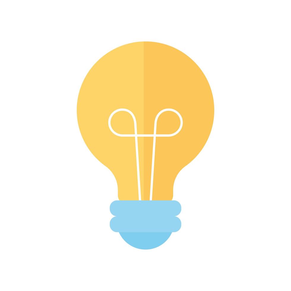 light bulb energy power cartoon, flat style vector