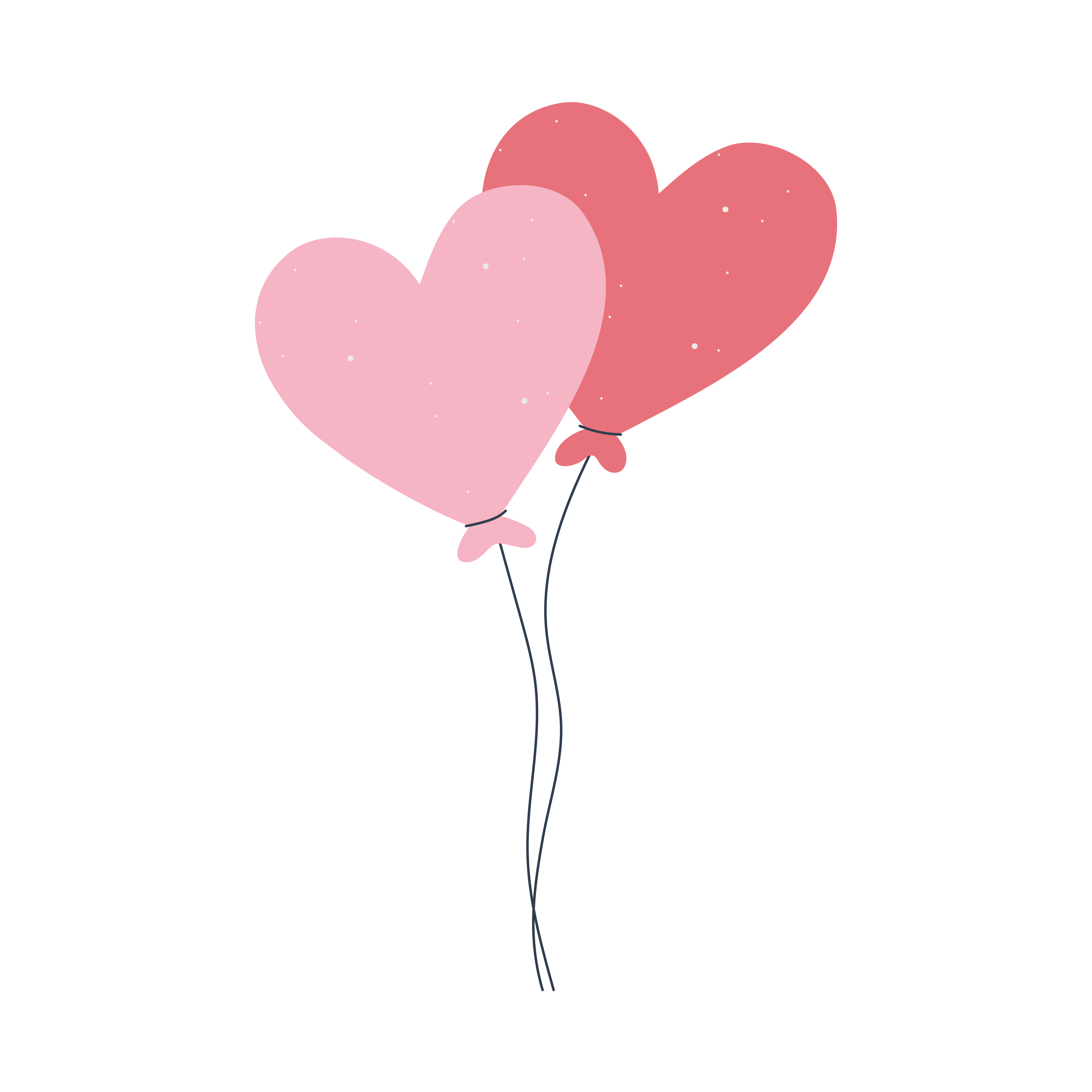 balloons shaped hearts decoration love and romance in cartoon style 2683091  Vector Art at Vecteezy
