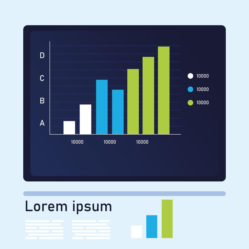 bars chart infographic vector design