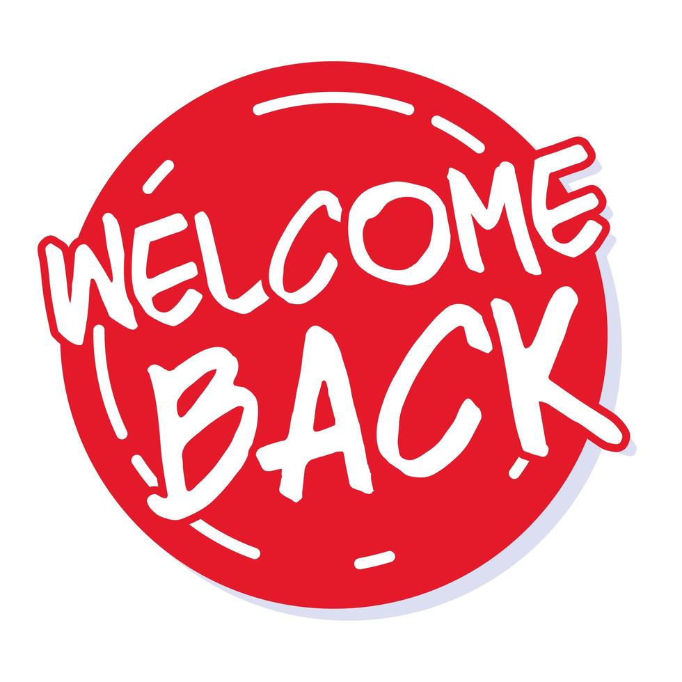 welcome back after pandemic, we are working again vector