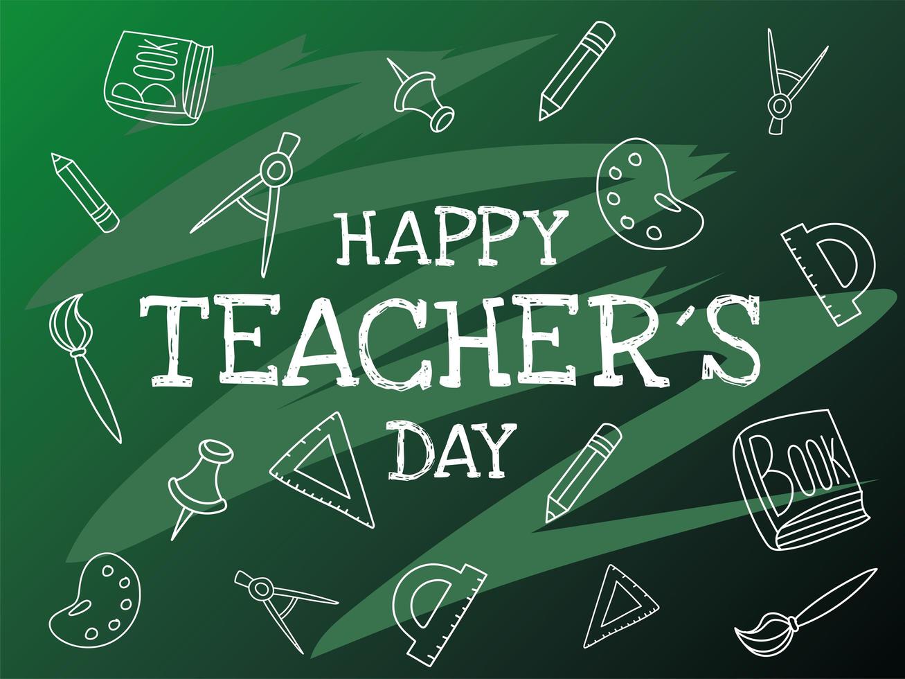 happy teachers day, poster, brochure, banner and greeting card vector