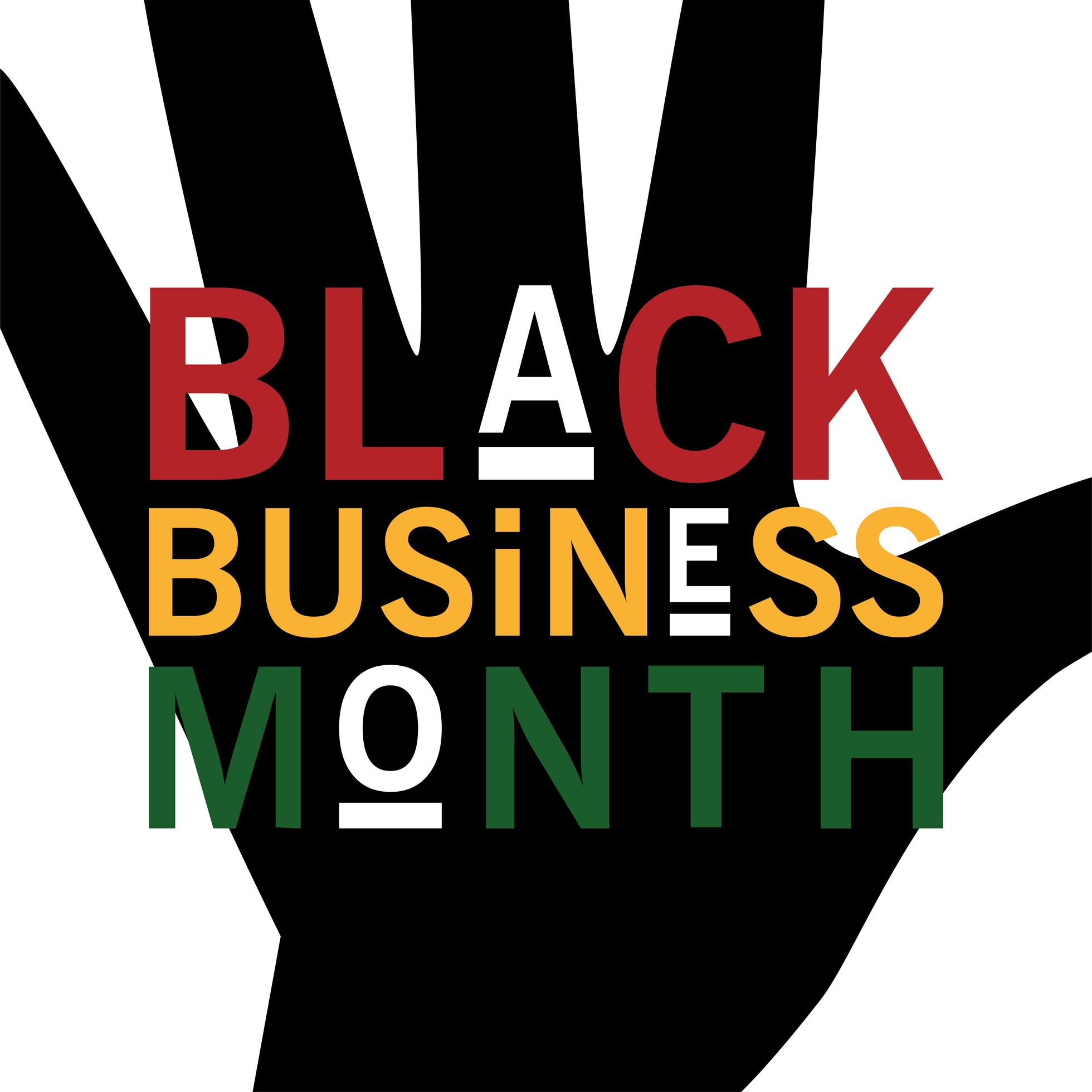 Black business month with hand vector design 2683365 Vector Art at Vecteezy