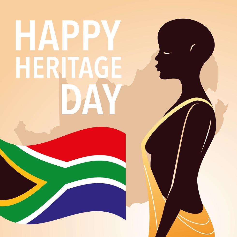 happy heritage day, Africans celebrate their culture and the diversity of their beliefs vector