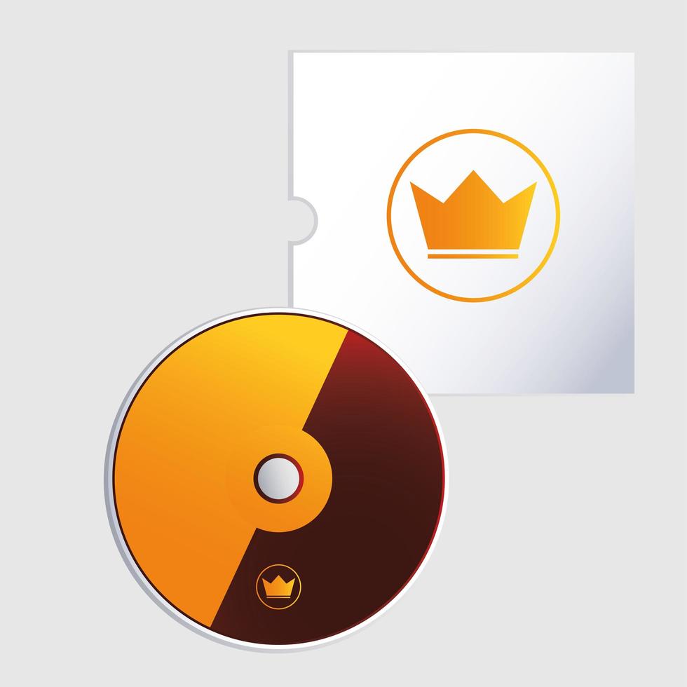 cd, corporate identity template on white background vector