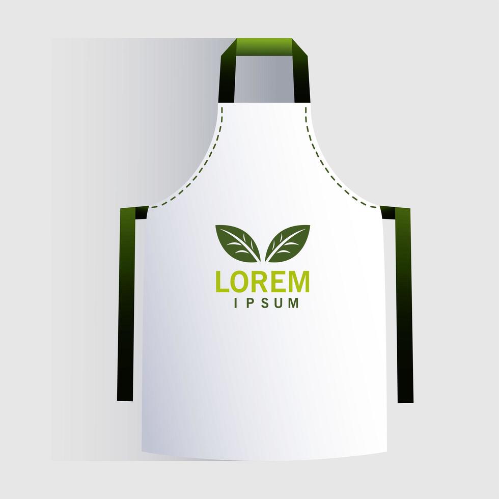 apron, corporate identity template on white background vector